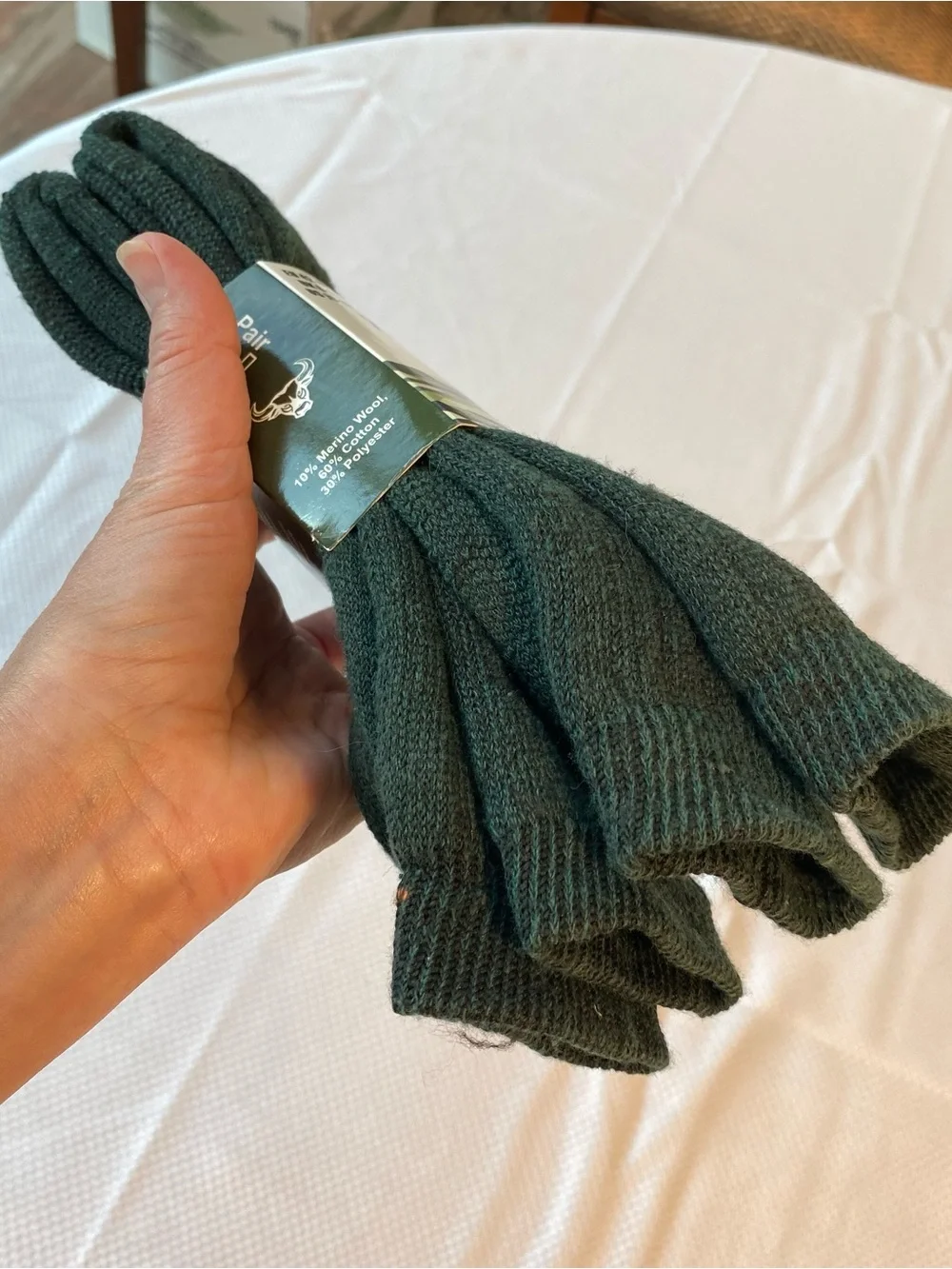 Tactical Wool Socks - Dark Green (2 Pair)